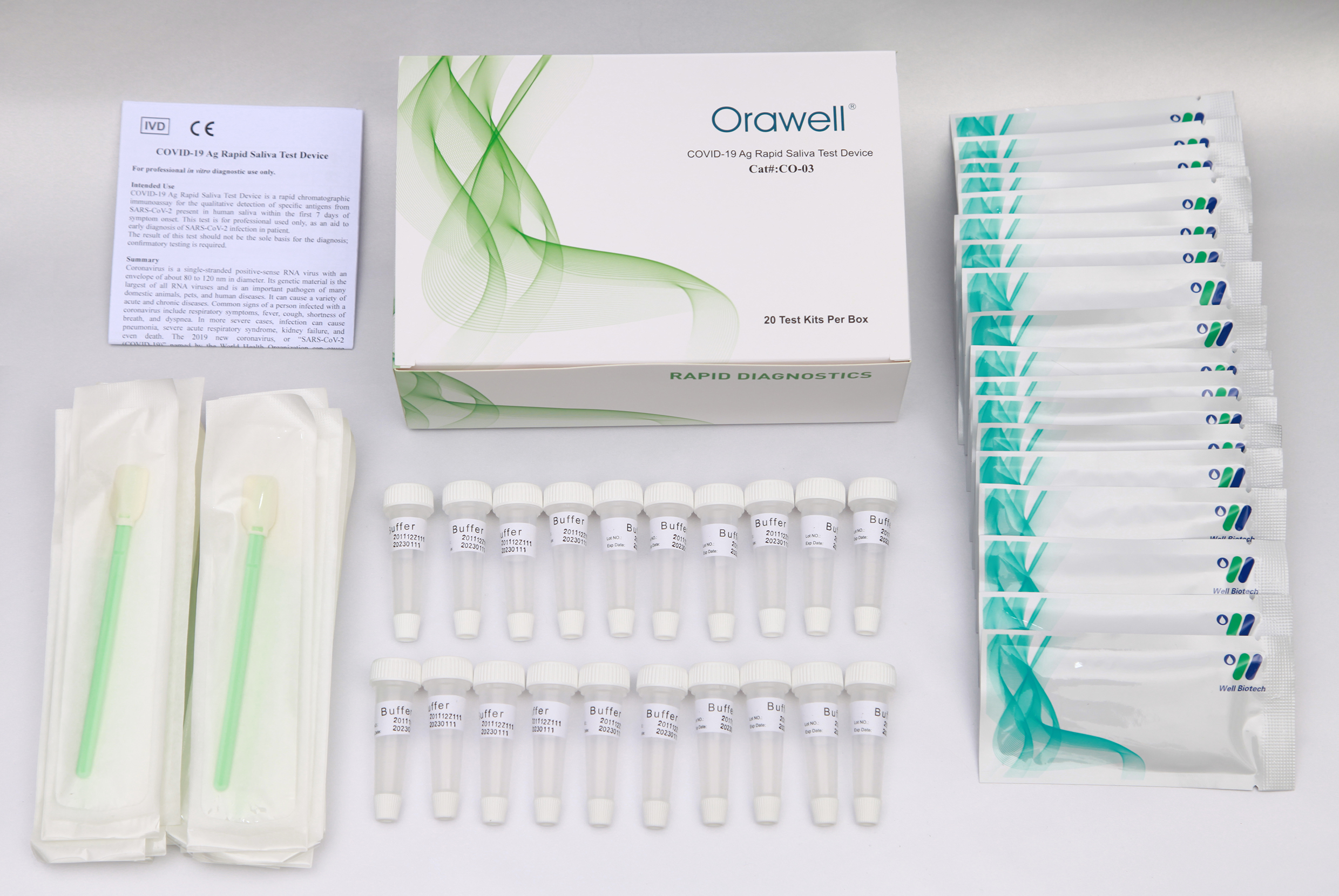 Orawell COVID-19 Ag Rapid Saliva Test Device for Sale sars-cov-2 saliva test CE marking